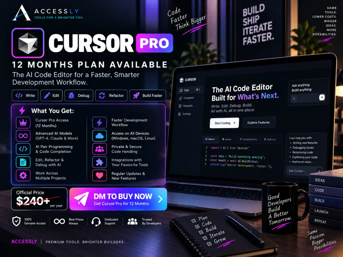 Cursor Pro AI code editor creative