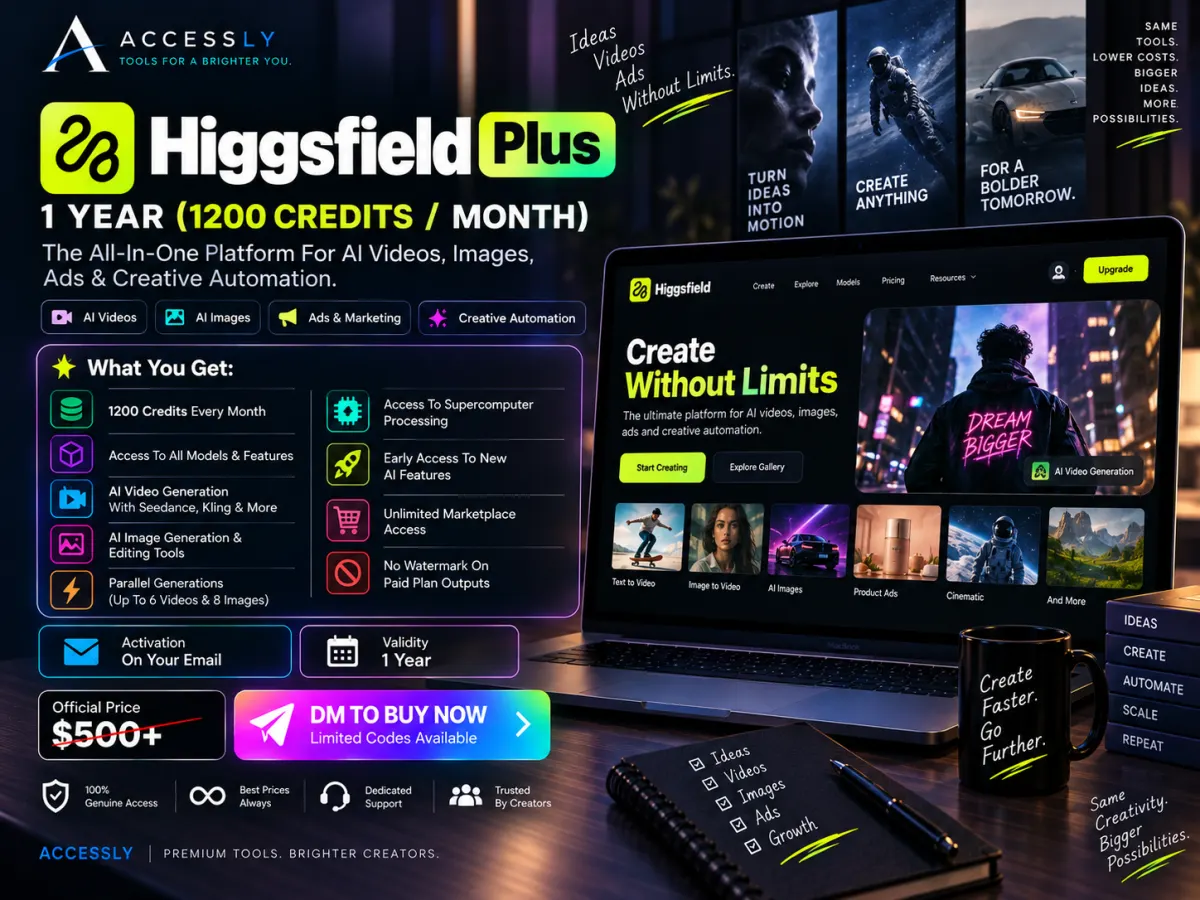 Higgsfield Plus AI video creative