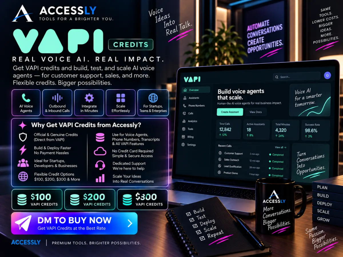 Vapi voice AI credits creative