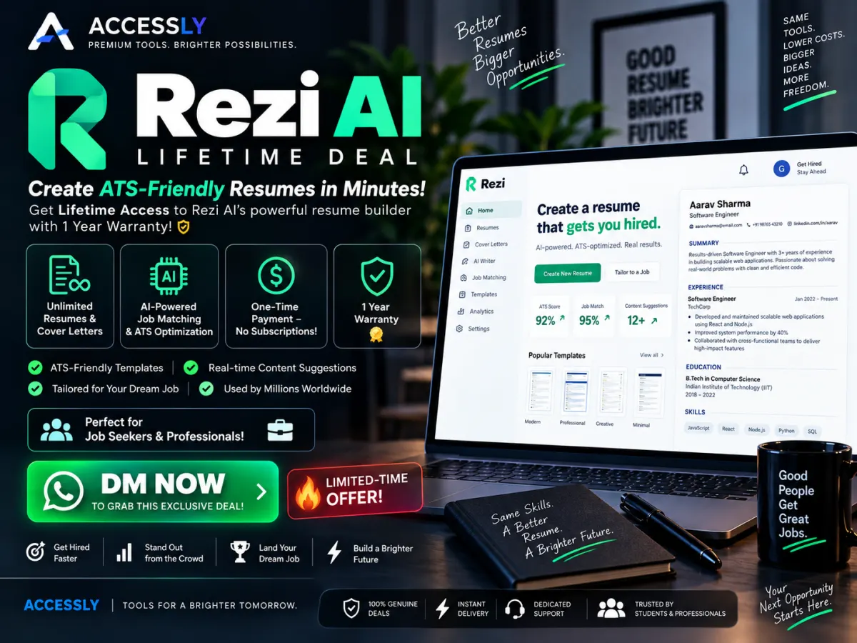 Rezi AI resume builder creative