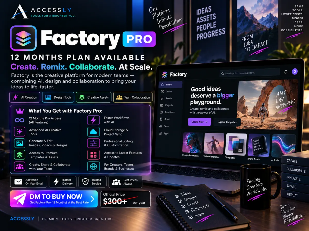 Factory Pro creative platform graphic