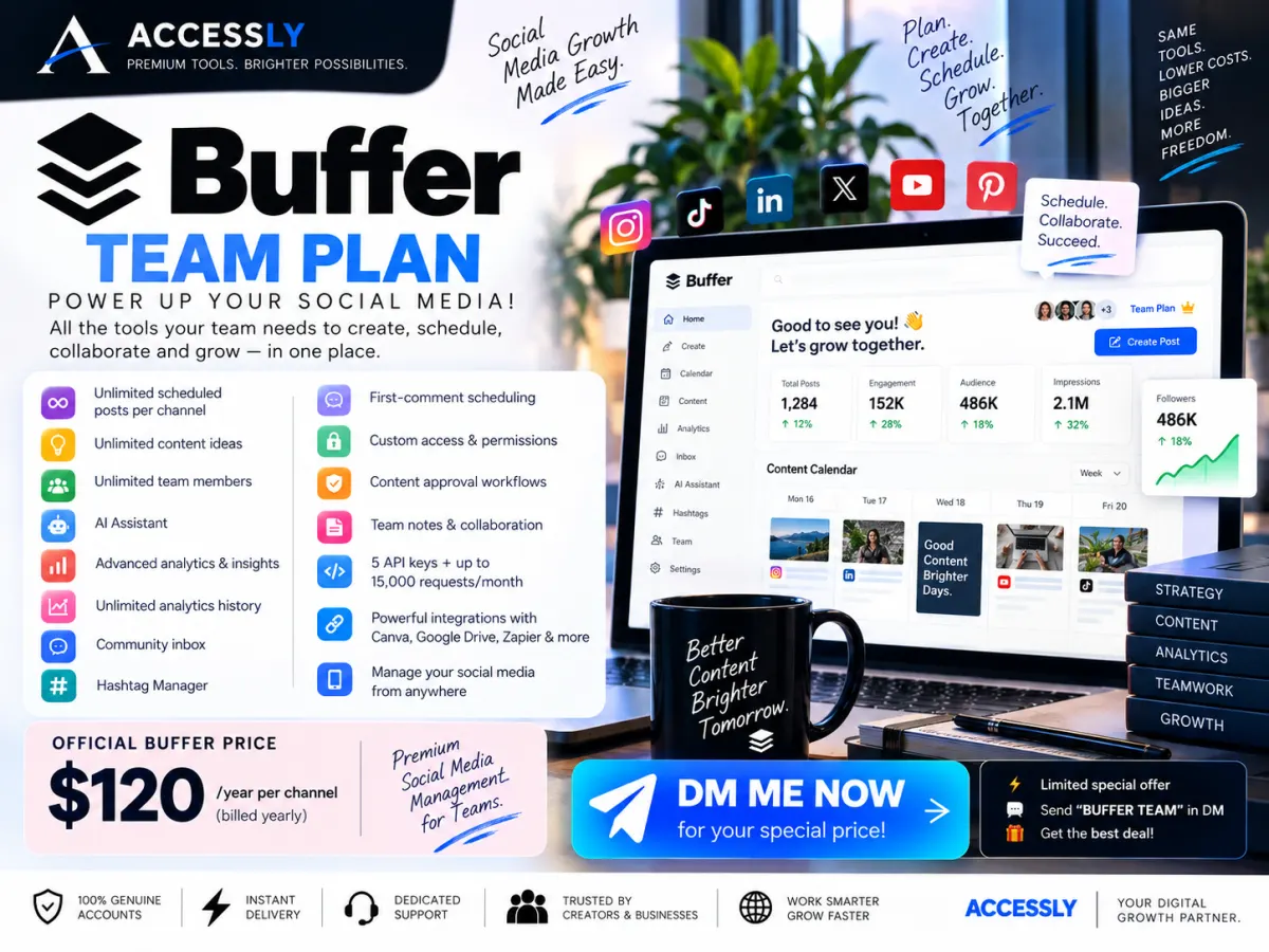 Buffer Team plan social media creative