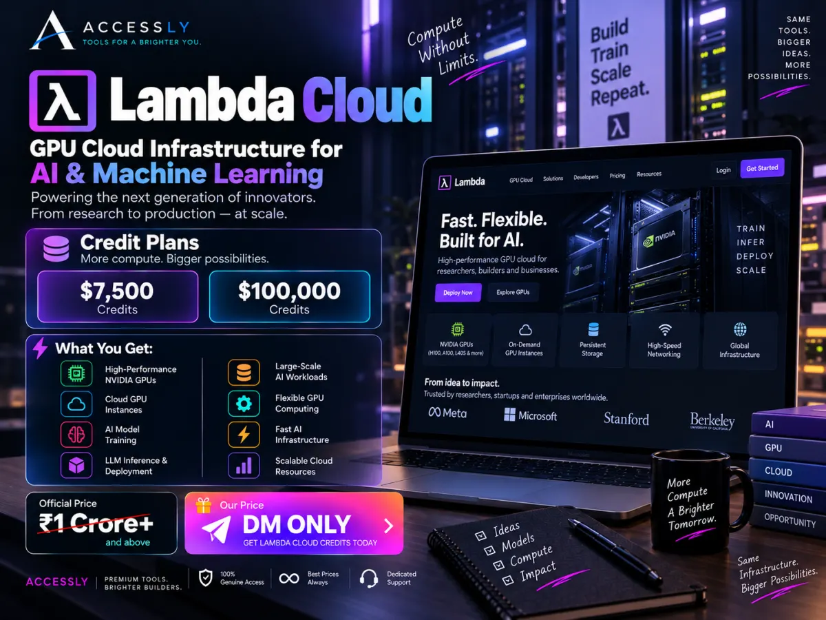 Lambda Cloud GPU infrastructure creative