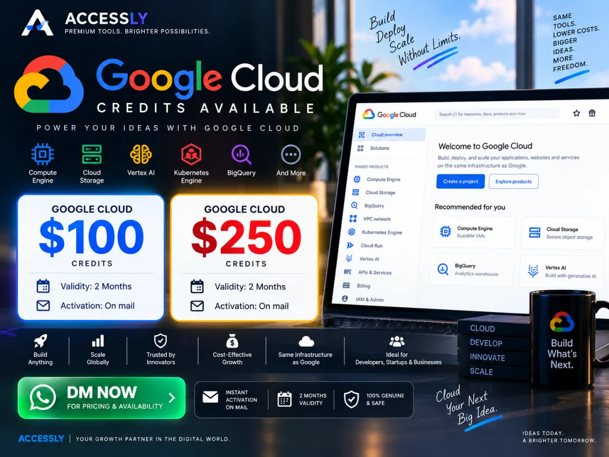 Google Cloud credits creative