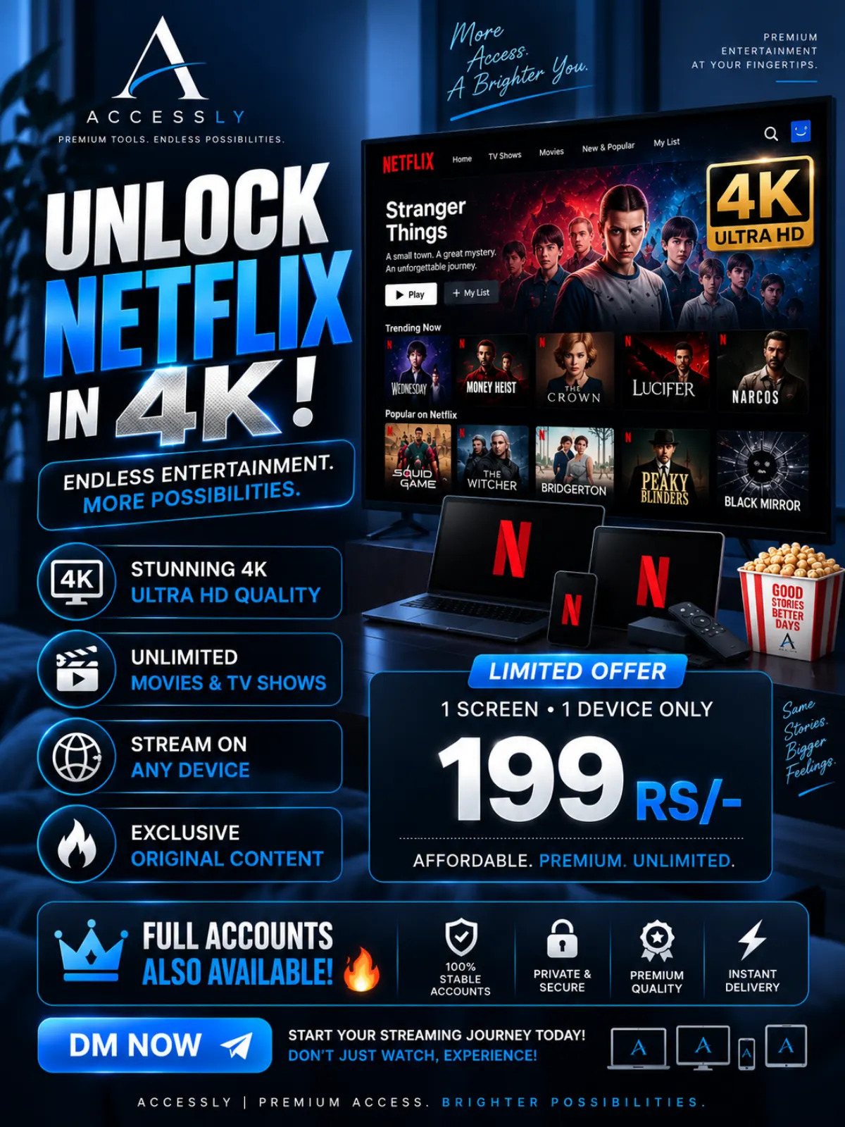 Netflix 4K plan creative
